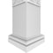 Ekena Millwork Craftsman Classic Square Non-Tapered Mosaic Fretwork Column w/ Tuscan Capital & Tuscan Base CC1208ENMSCTUTU - alternate 4